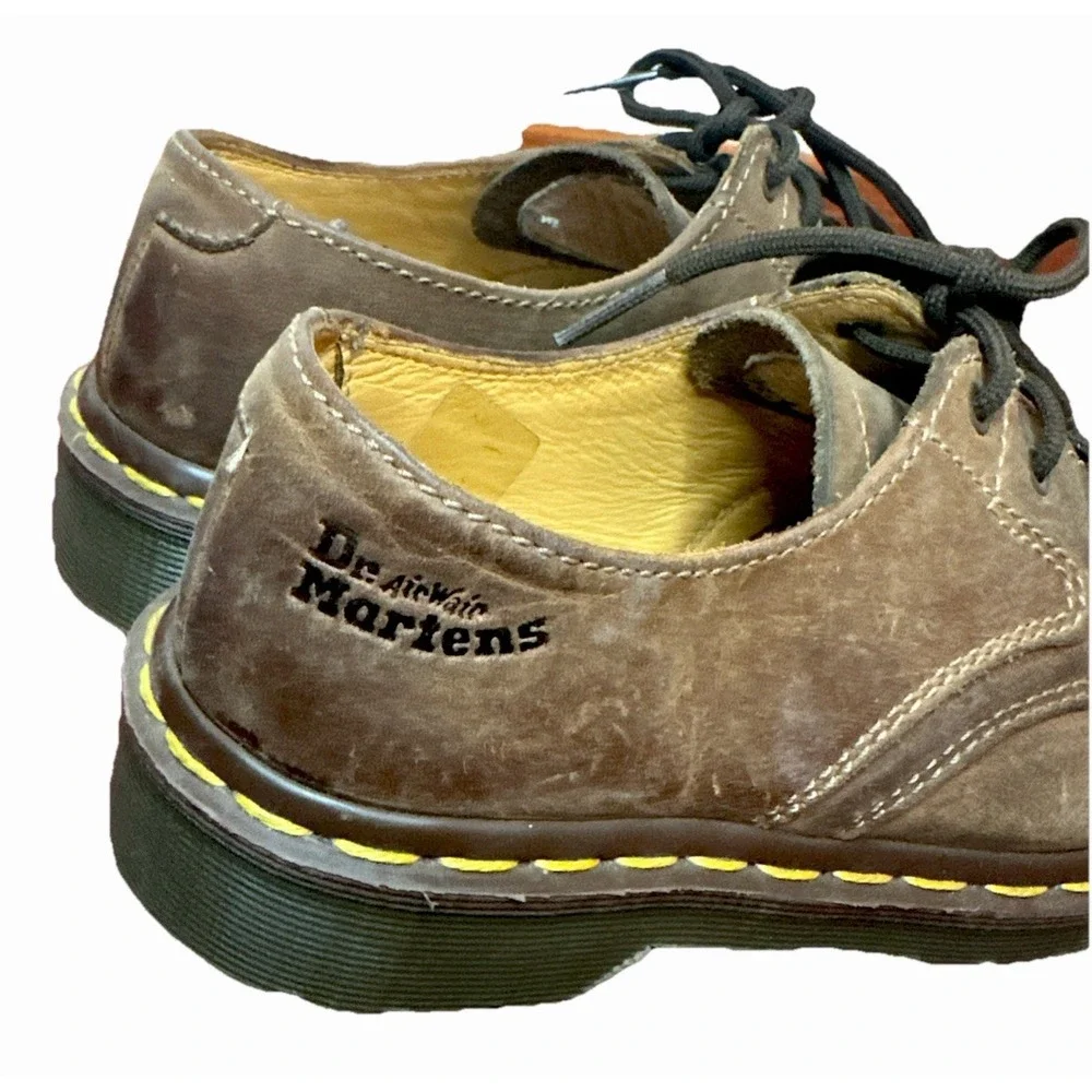 VINTAGE Dr Martens 1561 US Youth 1 Made In‎ England Brown Leather Oxford Shoe